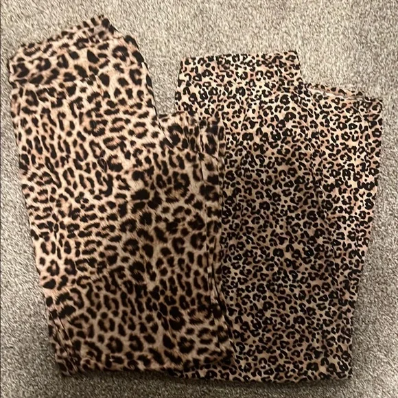 Soma Cool Nights Chic Animal Print pajama pants 2 pairs - Picture 1 of 3